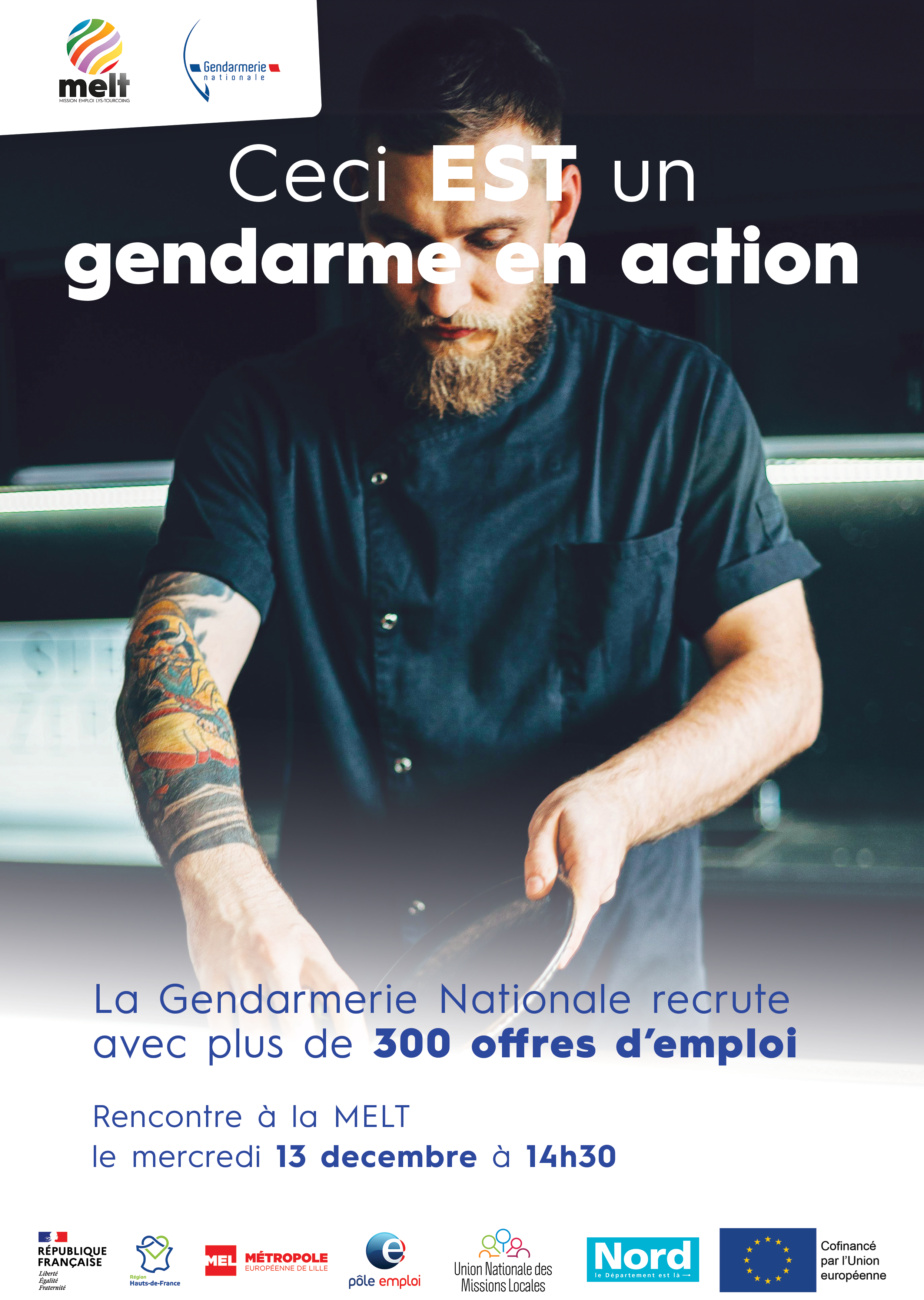 Ceci est un gendarme en action