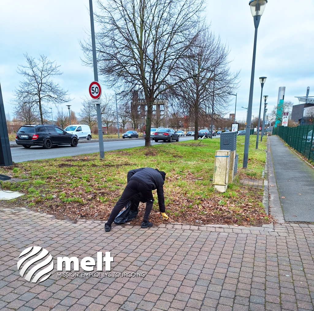 Collecte des déchets avec la MELT à Tourcoing